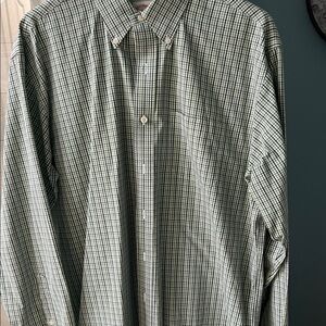 Brooks Brothers Green Plaid Button Down Shirt